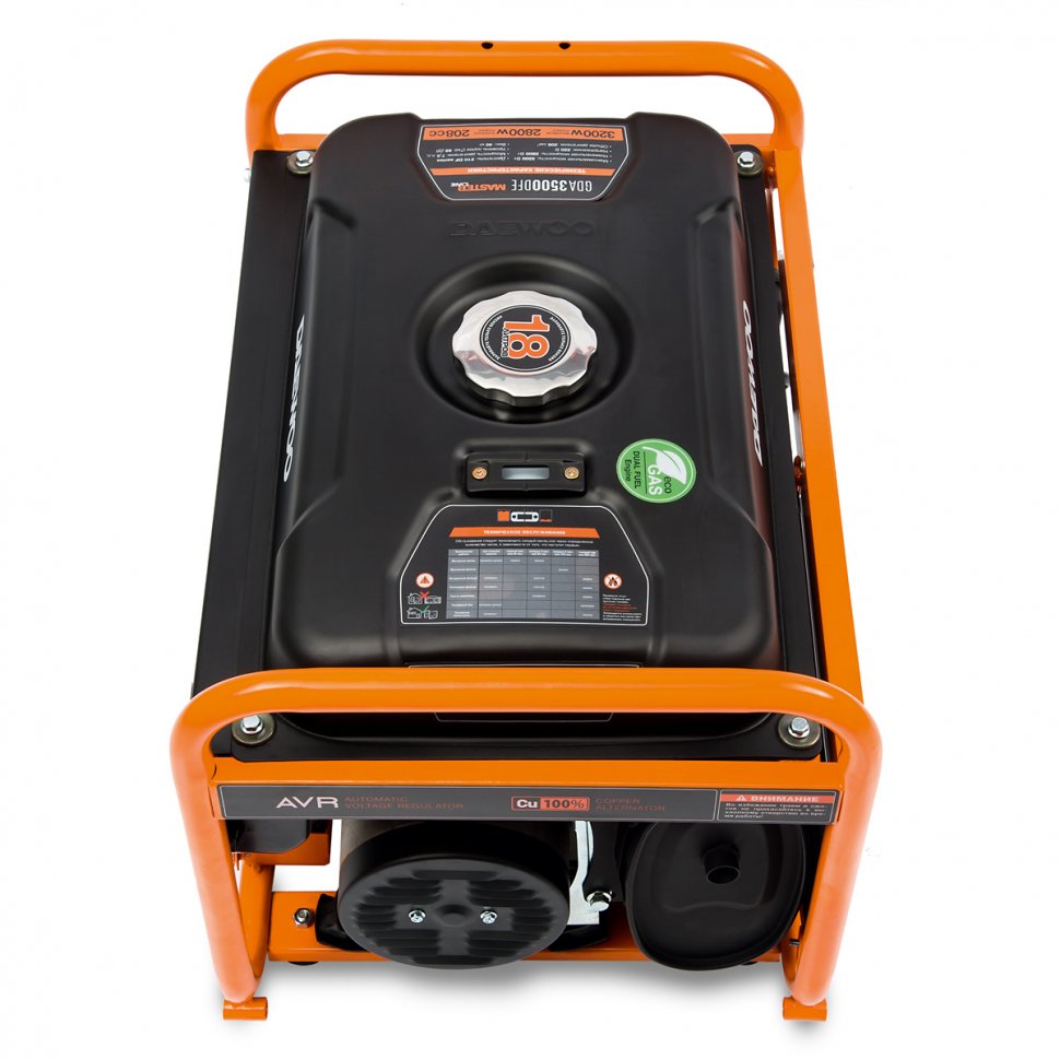 Газо-бензиновый электрогенератор Daewoo Power Products GDA 3500DFE